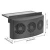Car Cooler Front Rear Window Radiator Auto Air Vent Fan Radiator Cooling System USB Charging Solar Powered Ventilator