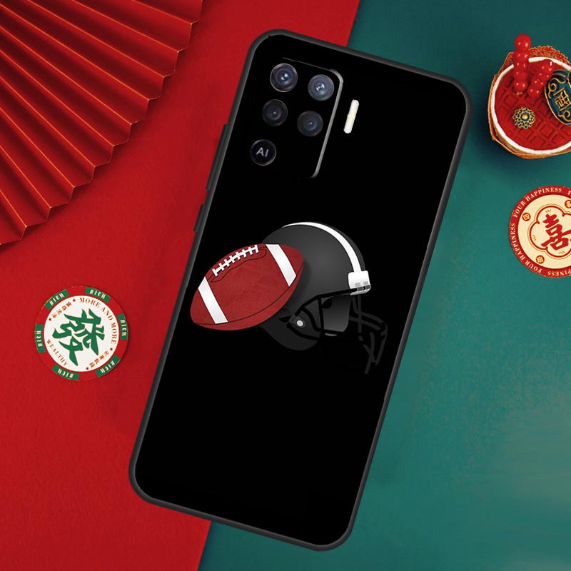 American Football Case For Oppo A78 A98 A58 A38 A18 A54 A74 A94 A80 A60 A40 A96 A76 A16 A15 A17 A57 A5 A6 Pro