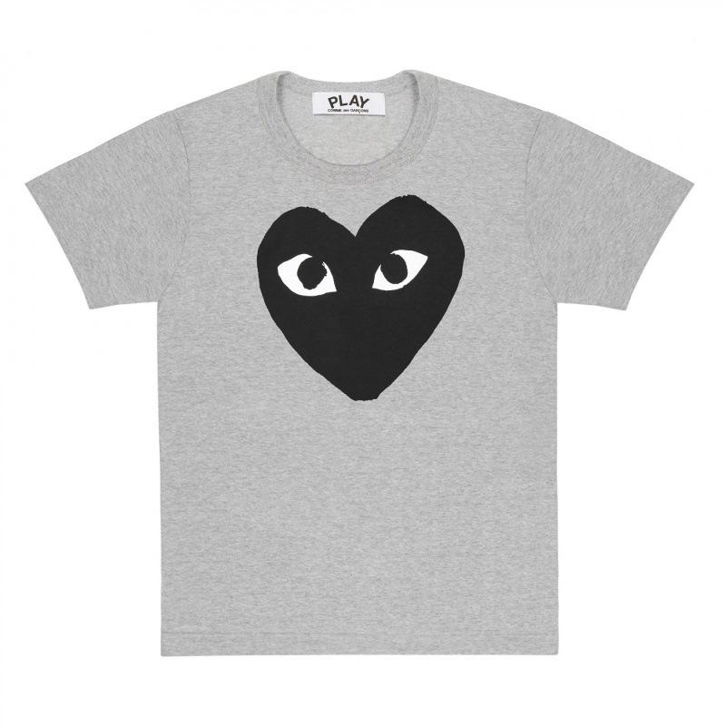 Popolare nuova versione giapponese di T-shirt per coppie Kawaku amore uomini e donne con la stessa stampa a maniche corte CDG gioca Baoling