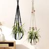 Pflanzenhängegestell 4-teiliges Set Handgefertigter Hängepflanzenständer Korbständer Dekorativer Blumentopfständer