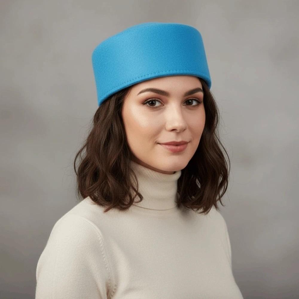French Style Pillbox Hat Air Hostess Formal Hat Airline Stewardess Caps Live Show