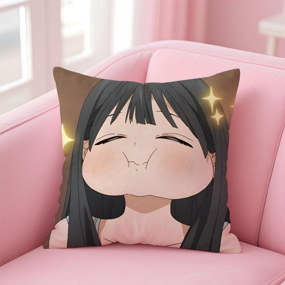 Anime Cartoon TTomorrows My GGirlG Cushion Cover Pillow Case Soft Skin Friendly Fabric  Concealed Zipper