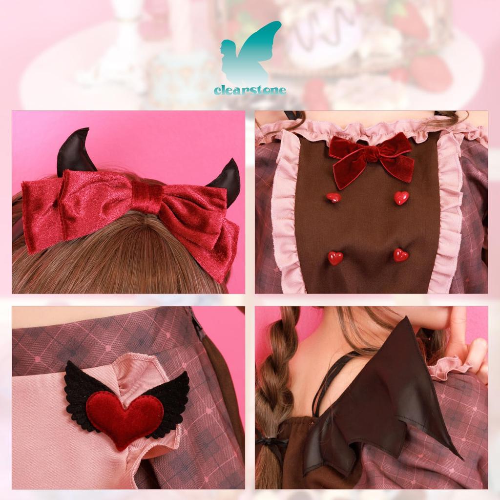 Clearstone Bitter Succubus Cosplay Costume for Halloween, Women's, Brown