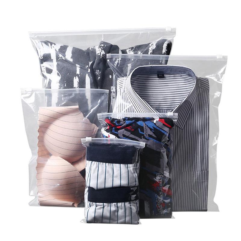 Custom Logo Printing Plastic Bag Zip Lock PE Underwear Plastic Storage Travel Waterproof Packaging Bag With Window and Hole Custom size прозрачный