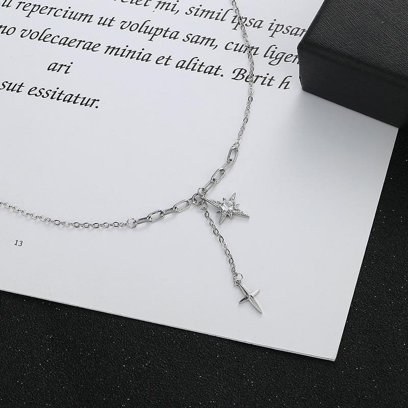 Lindon Damen-Halskette mit Anhänger, Kupferlegierung, Zirkon, modisches Geschenk