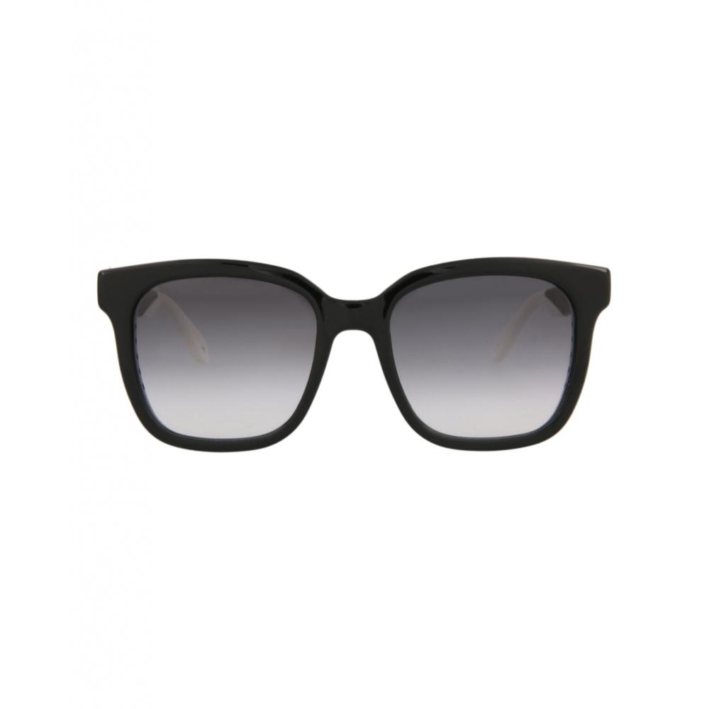 

Alexander Mcqueen Square Frame Injection Sunglasses Black Black Grey One Size