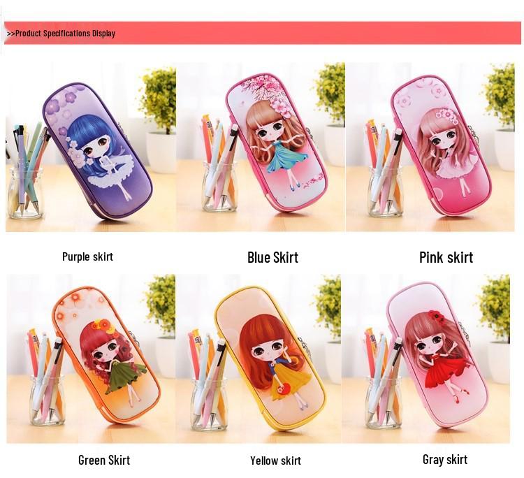 Large Capacity Multi-functional Pencil Case: Multi-layer Cute Korean Style for Elementary Students