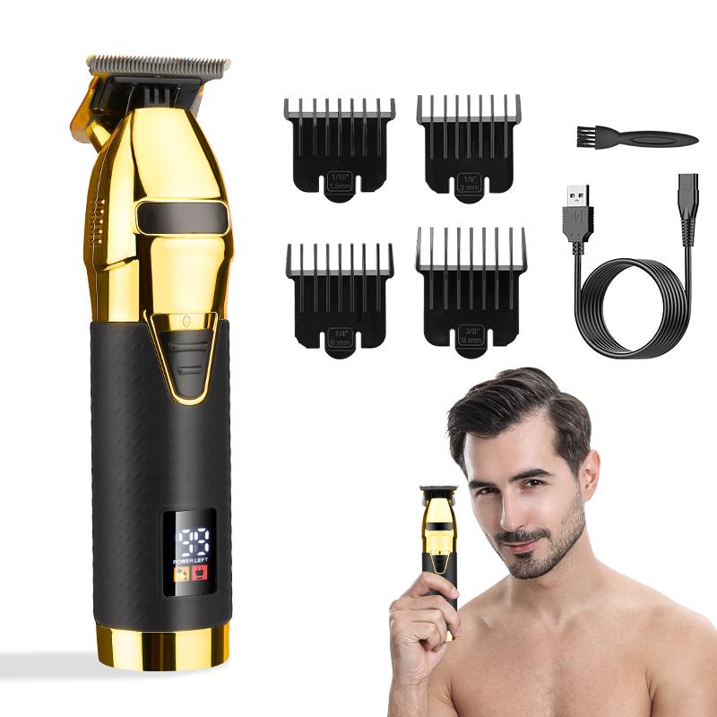 Electric professional hair clipper engraving clipper home hair clipper LCD grease fader