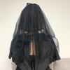 Black Ribbon Veil Wedding Veil