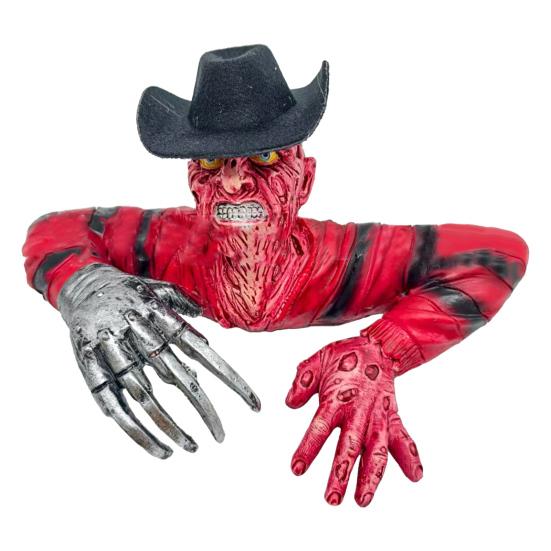Resin Crawling Zombie Figurine Halloween Horror Zombie In A Crawling Position for Indoor Outdoor Garden Home Decor