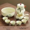 Panda Ru Kiln Kung Fu Tea Set: 2024 Gaiwan & Teapot, Ideal for Home or Gift