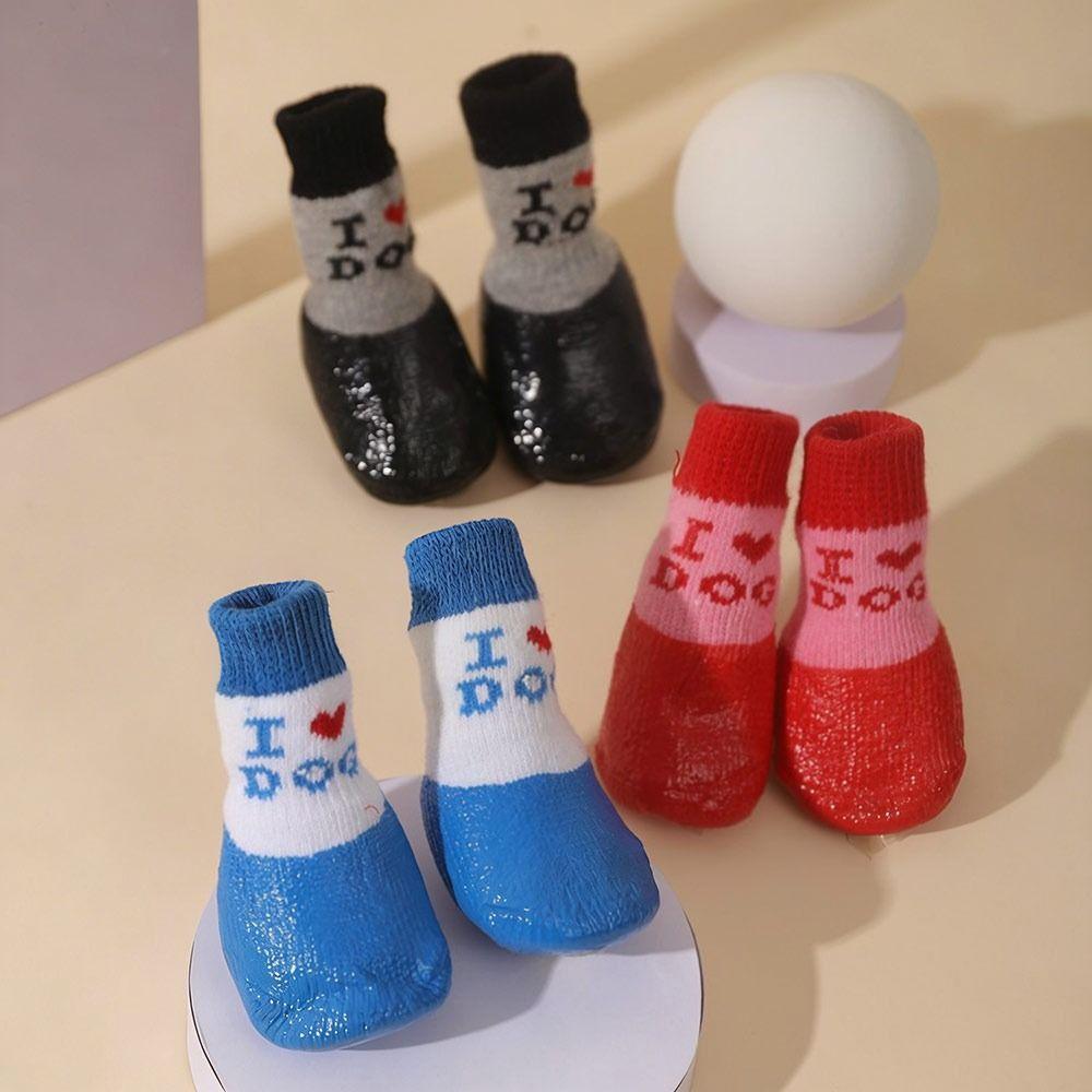 Waterproof Pet Boots Anti-slip Dog Foot Cover Portable Dog Shoes  Pet Supplies