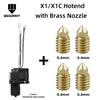 Für Bambu Lab X1C P1P P1S Kompletter Hotend-Druckkopf mit Lüfter Thermistor Keramikheizung 0,4mm Gehärtete Stahl-Düse Für Bambulab