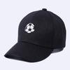 Unisex Cotton-Linen Baseball Cap With Printed Sport Design Flat Top Wide Brim Hat Teens Adults