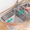 Adjustable Stainless Steel Sink Dish Rack Kitchen Fruit Drain Rack Adjustable and Expandable