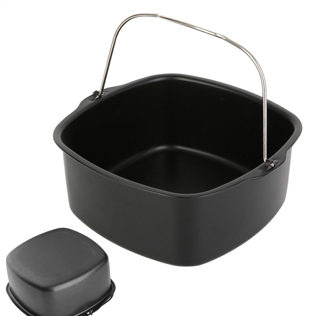 Barattolo per Torta da 7/8 Pollici per Friggitrice ad Aria Stampo per Torta Teglia da Forno Cestello Cestello da Forno in Acciaio Alluminio per Friggitrice ad Aria Accessorio Airfryer
