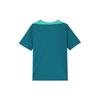 Nike Dri-FIT Retro Sports Color Block Logo Embroidered Knit Crew Neck Short Sleeve Football Shirt Unisex Tops Blue Green FJ2923-381