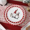 Christmas Dwarf Bone China Deep Plate
