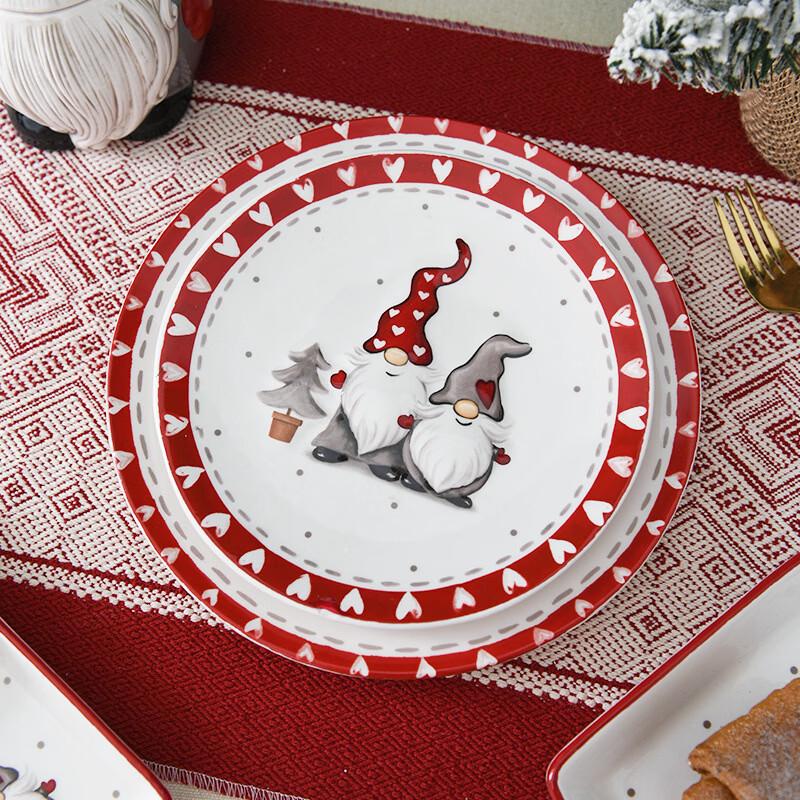 Christmas Dwarf Bone China Deep Plate