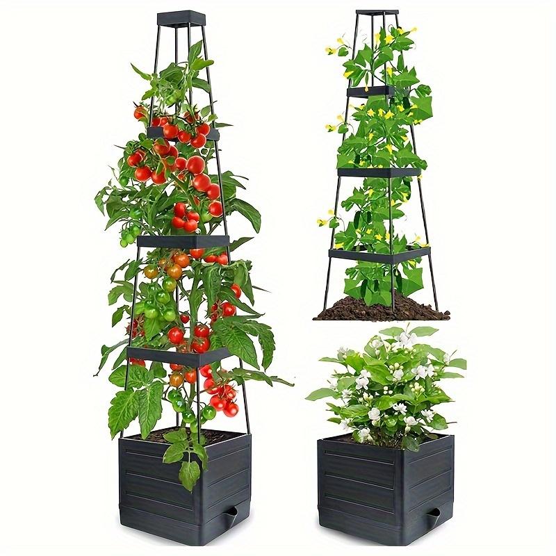 Tomato Tower Planting Box and Trellis - for Climbing Plants, Indoor and Outdoor Garden Support -1 Set