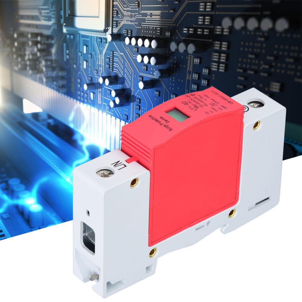 1P 40 65 80KA  385VAC House Surge Protector Low Voltage Arrester Device (40KA)