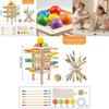 Baby Holzspielzeug Puzzle Turm Balance Spiel für Kleinkinder Lernen und Stapeln