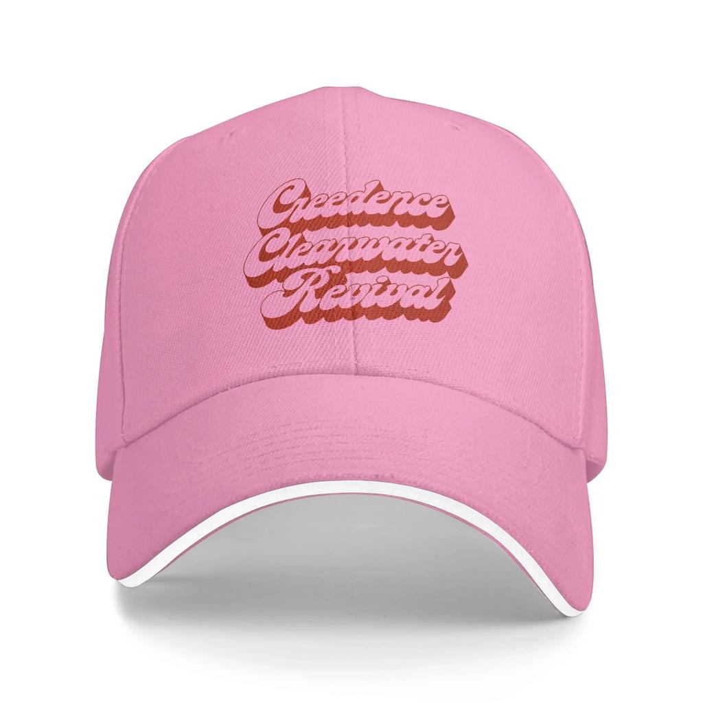 Creedence Clearwater Revivals Casual Baseball Cap Summer 70s Rock Trucker  Sun Visor Running Hip Hop S