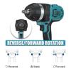 2180N.m High Torque Brushless Electric Impact Wrench 1/2 inches Socket Wrench Cordless Driver Tool for 1pc / 2pcs / None 18V Battery