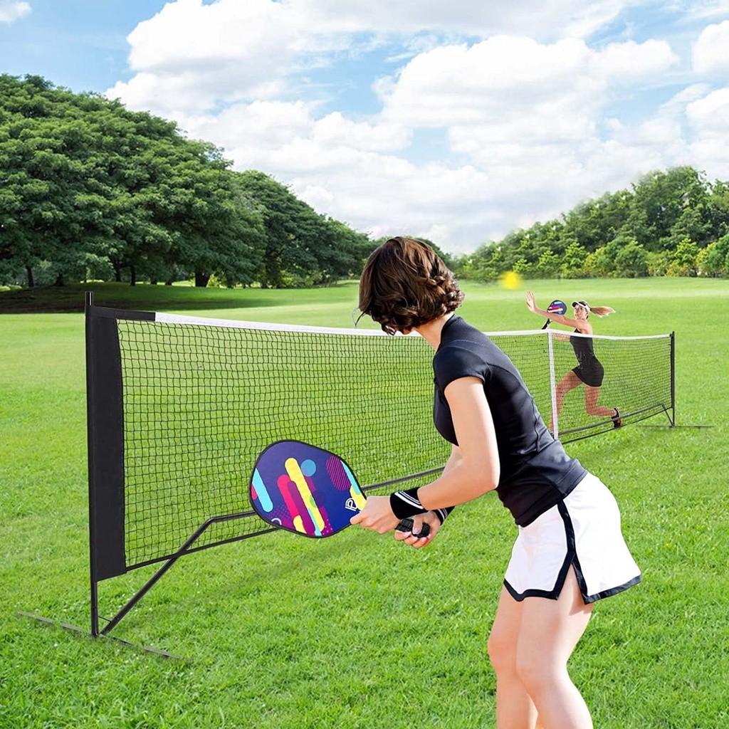 22 FT Driveway Backyards Pickle Ball Game Training Supplies Set Portable Outdoor Pickleball Nets Pickleball Net