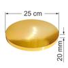 Cake board base gold 25 cm 2 cm set 10 pcs cake drum round premium brand4cake