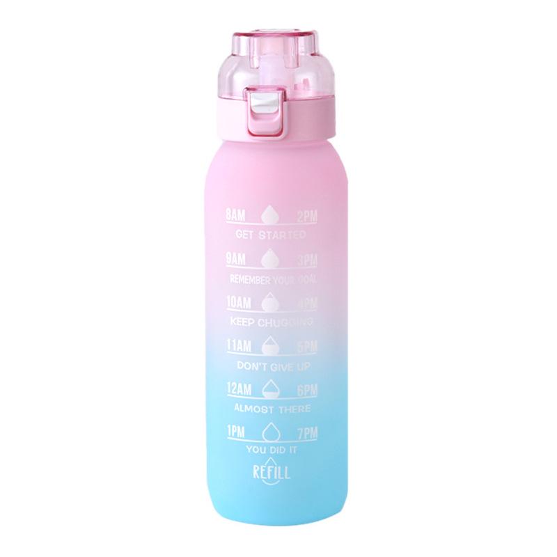 Fruit-Flavored Zero Calorie Water Bottle with Pop-Up Lid and Aroma Ring