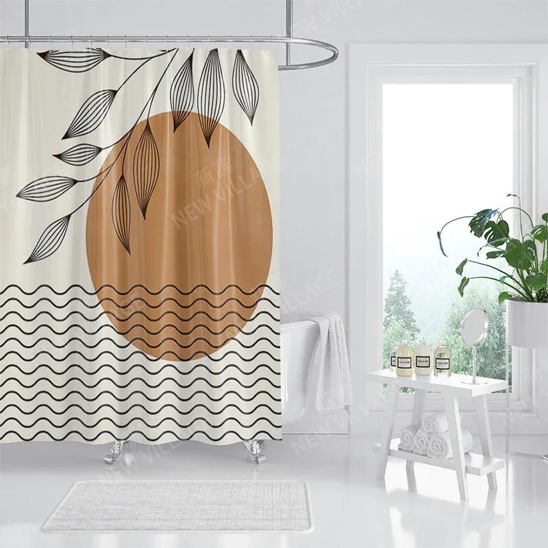 

Waterproof Fabric Shower Curtains Bathroom Curtain Accessories 180X200 Bath Curtain For Shower 240*200 Nordic Boho Decoration W60H190(CM)-1 Pcs