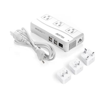 BESTEK Of Trade and Industry Travel Sine Wave Includes and O Type Conversion Plugs for International Compatible with and 220V 240V To 100V and