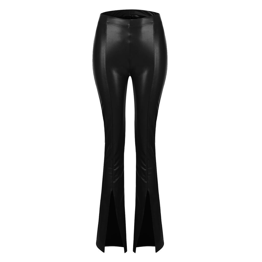 Women's Fashion Color High Waist Belly Plus Size Sexy Flared Pants