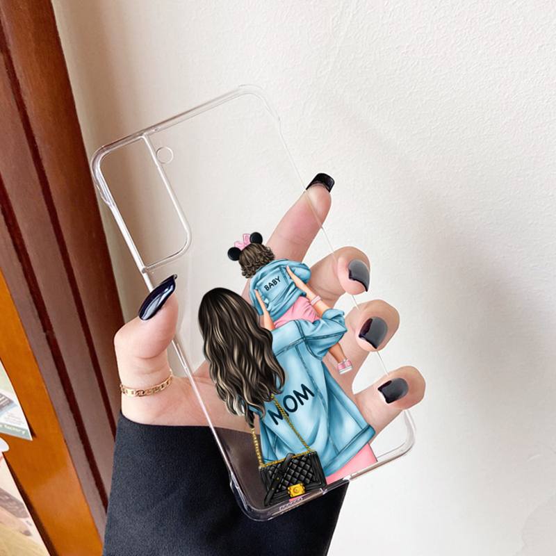 FHNBLJ Etui na telefon dla niemowlaka, mamy, dziewczynki dla Samsunga A 10 20 30 50s 70 51 52 71 4g 12 31 21 31 S 20 21 plus Ultra