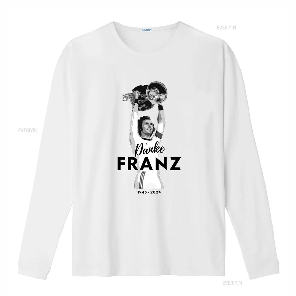 Franz Beckenbauer Tribute T Shirt Thank You 1945 2024 Commemorative Design Vintage Washed Versatile Designer Clothes Stylish