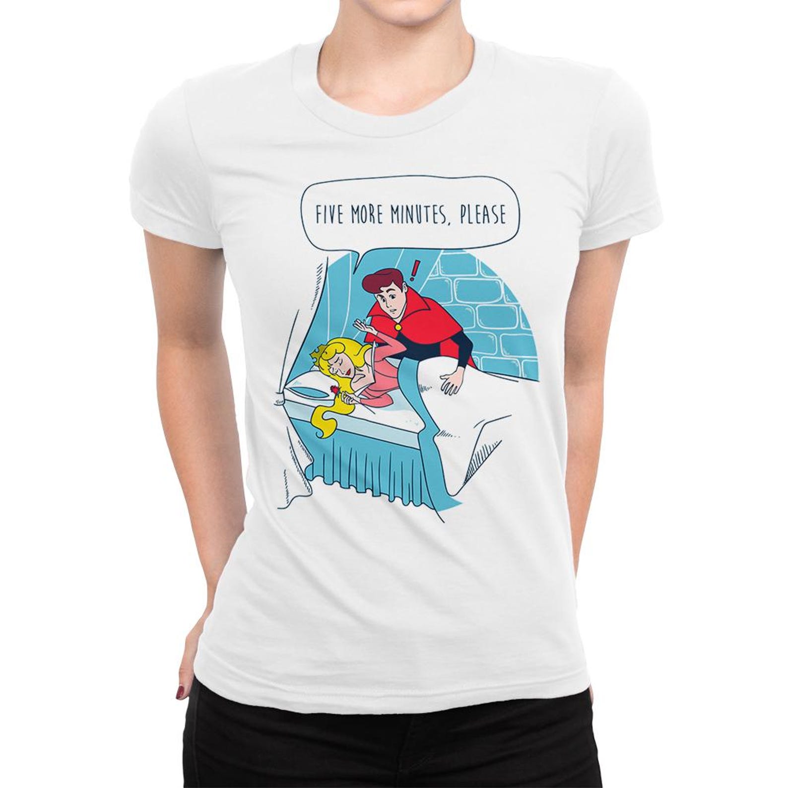 Sleeping Beauty Funny T-Shirt, Men s and Women s Sizes M