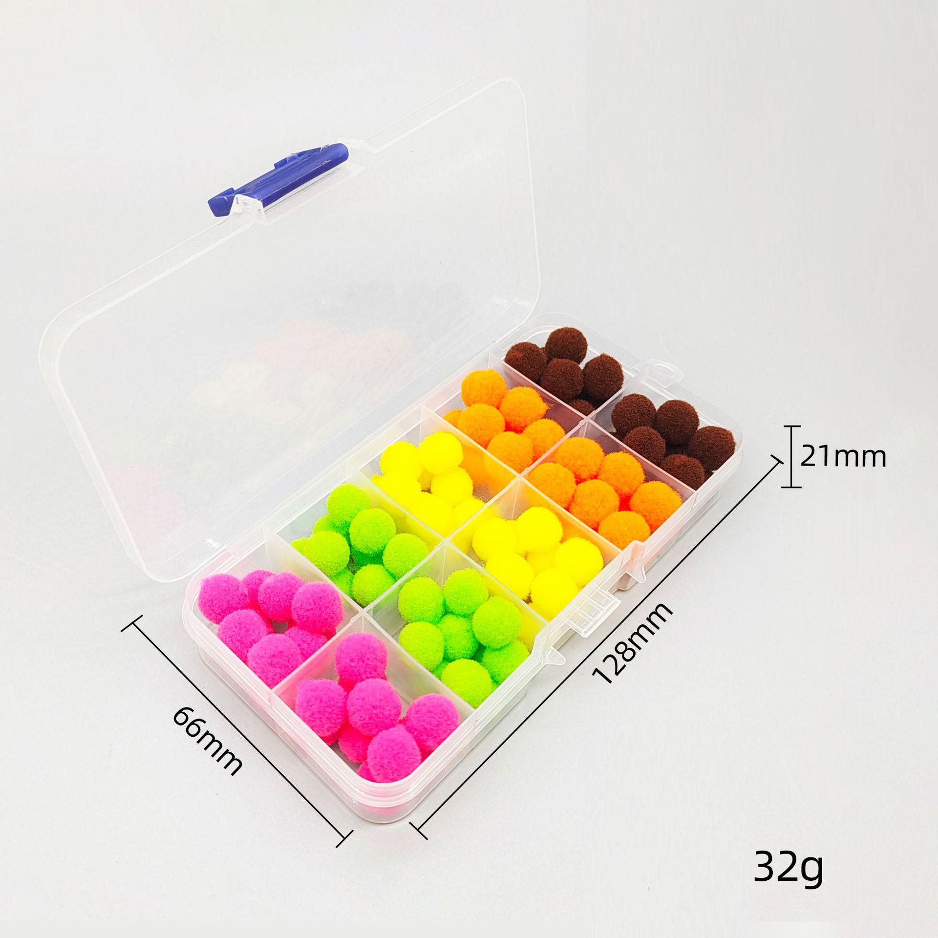 Kylebooker 100 шт. материал для вязания мух, рыбья икра, икра, красный No thorns