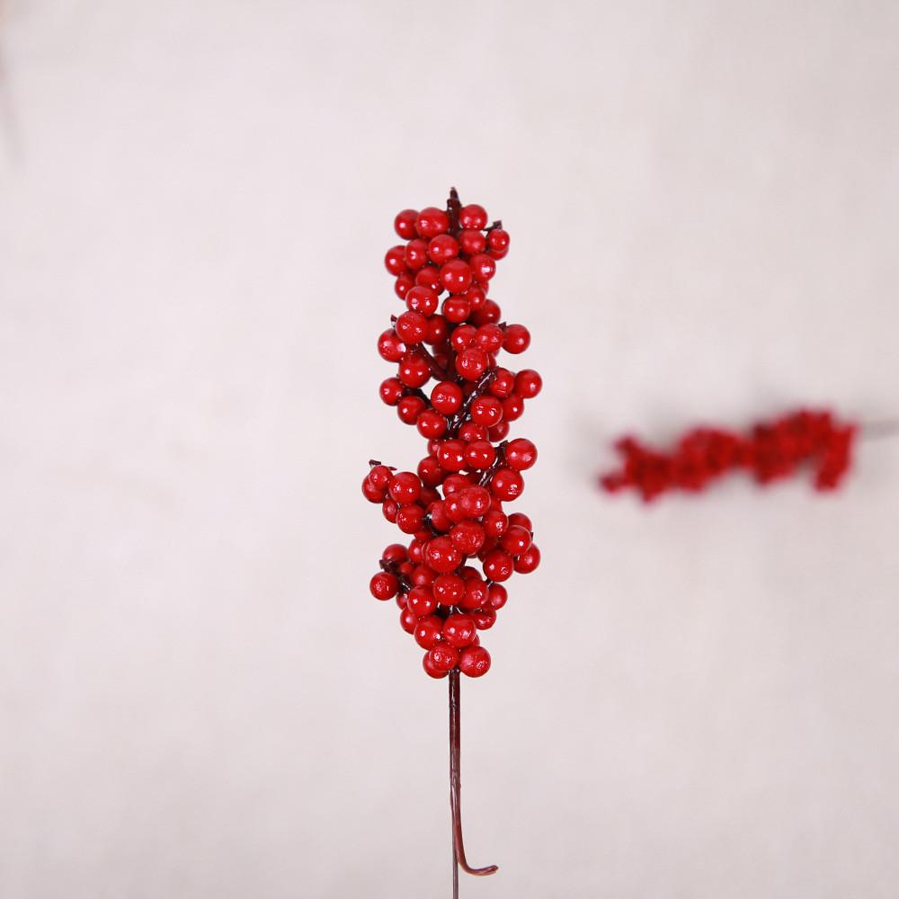 Red Festive Faux Berry Christmas Home Decoration For Diy Projects And Accessories Tree