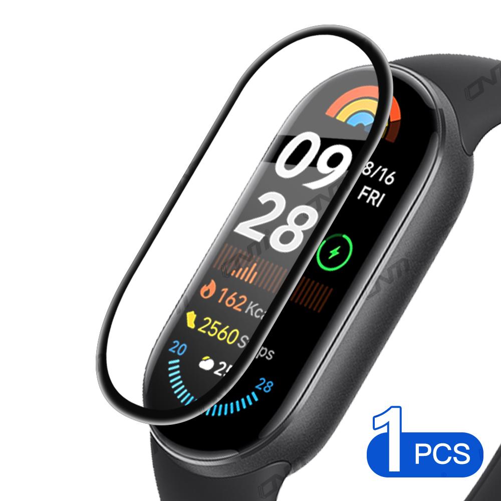 Screen Protector for Xiaomi Mi Band 9, TPU Full Coverage Anti-scratch HD Protective Film, Accessories for Miband 9 (Not Glass)