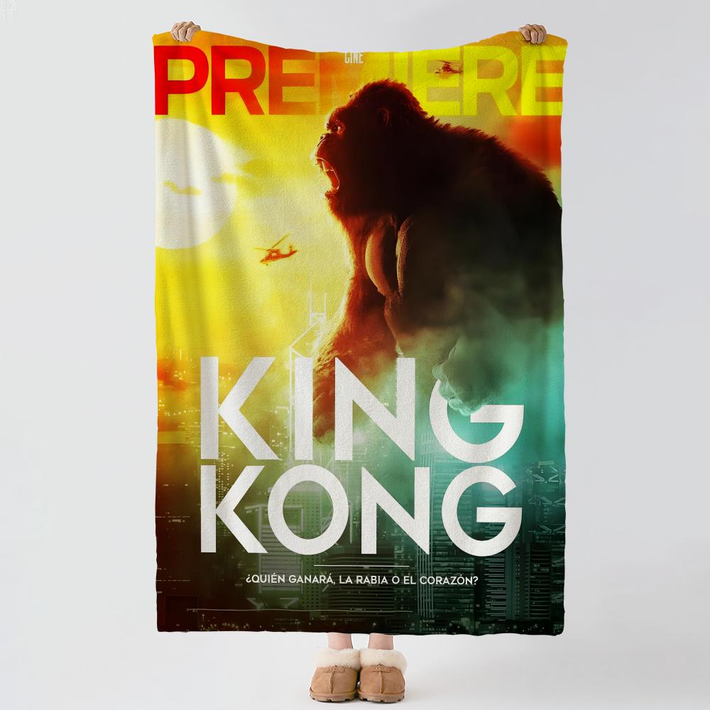 movie K-King Kong-g Throw Thick Comfort Flannel Quilt, Multi-scene Use Indoor Outdoor Daily Nap