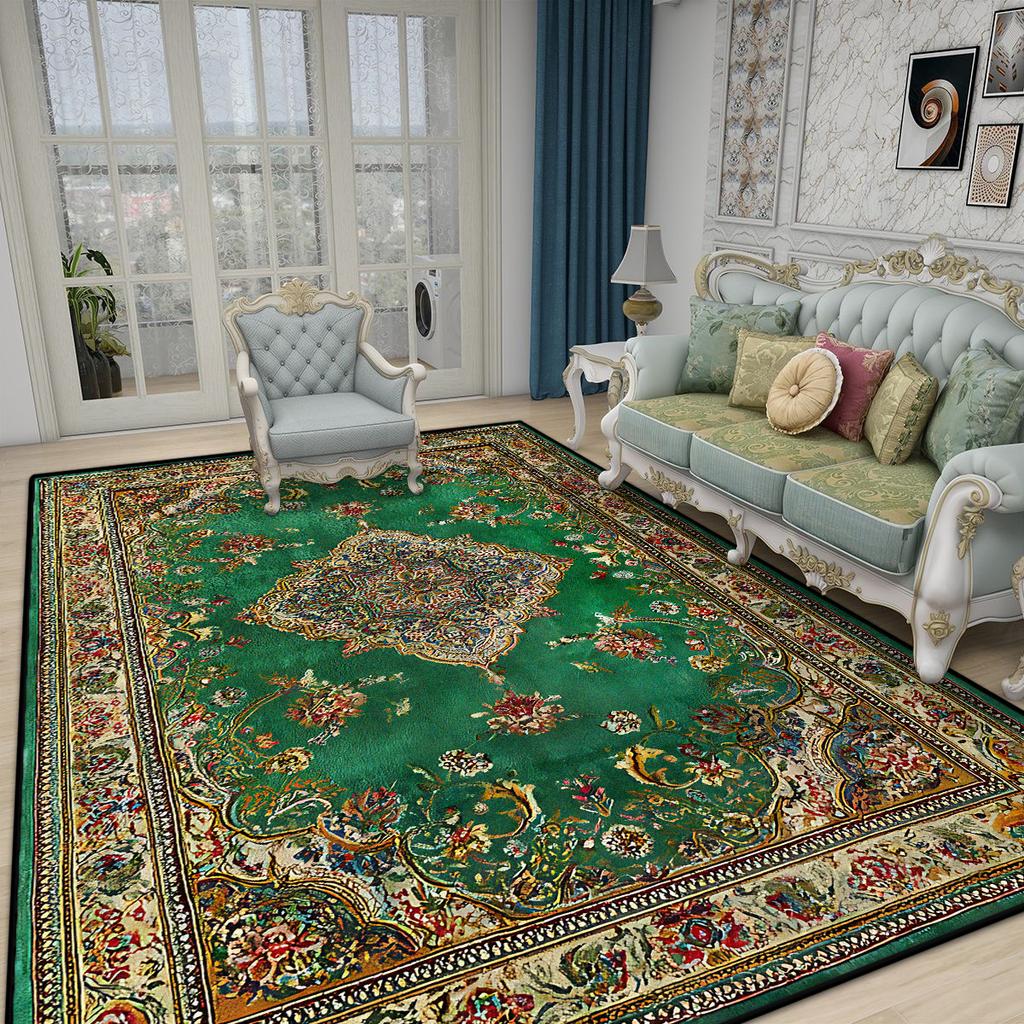 Retro Boho Luxurious Carpet for Living Room Bedroom Persian Decoration Home Large Area Rugs Non-slip Entrance Door Mat Washable