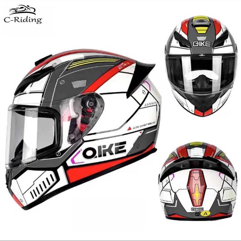 Green Tank Elements Men Women Moto Helmets Motorcycle Helmet Full Face Motocross Helmets with DOT casco para motociclista