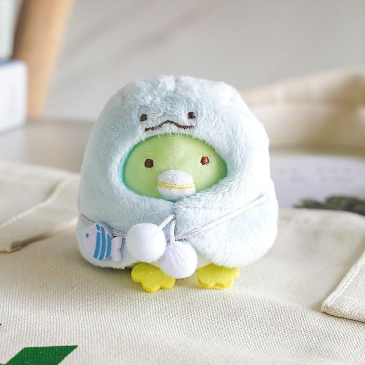 Cute Fried Shrimp Plush Keychain Cartoon Doll Bag Charm Girly Pendant Toy