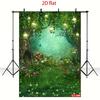 2D Fairy Forest Backdrop Lantern Mushroom Photo Studio Background