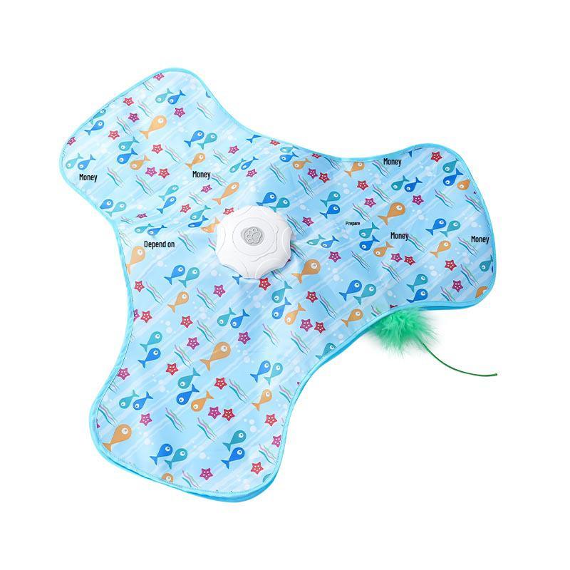 Electric Interactive Cat Teasing Ball and Stick Kitten Toy