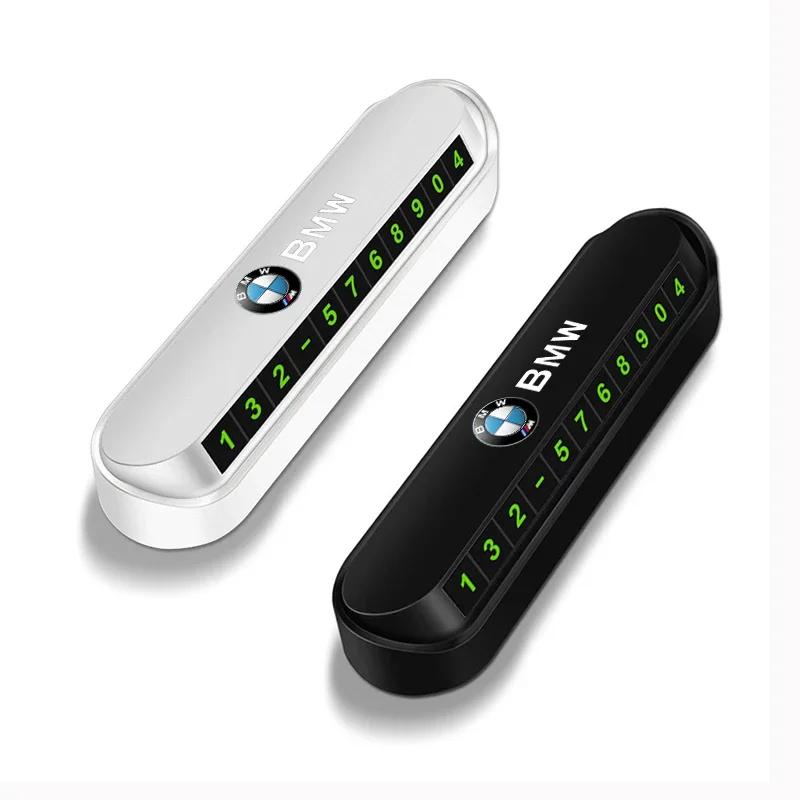 Temporary Car Parking Phone Number Card Night Glowing Sign To Stop Car Car Accessorys For BMW E46 E39 E90 E60 E36 F30 F10 E34 X1