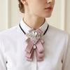 Adjustable Rhinestone Collar Flower British Style Men's Suit Accessory  Suit Accessories