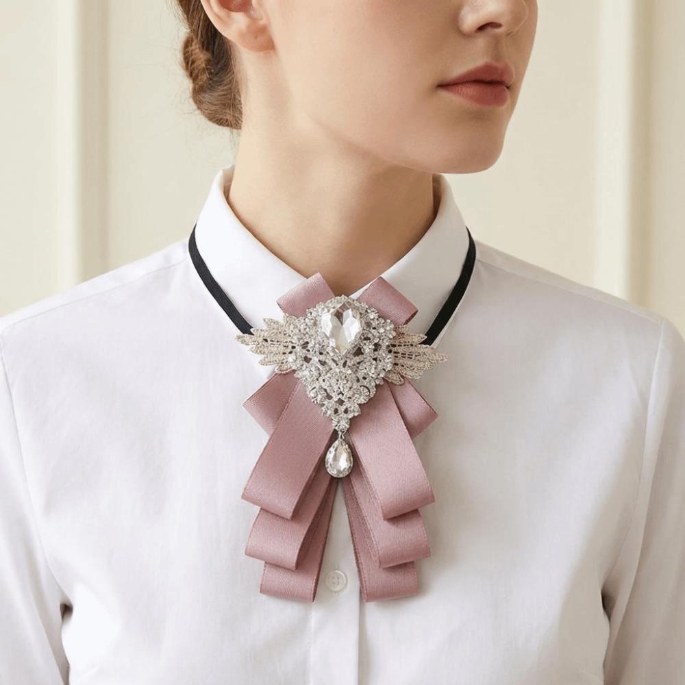 Adjustable Rhinestone Collar Flower British Style Men's Suit Accessory Suit Accessories