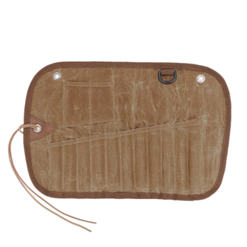 

Camping Cutlery Bag Roll Up Pouches Picnics Tablewares Organizers Fork Spoon Bag